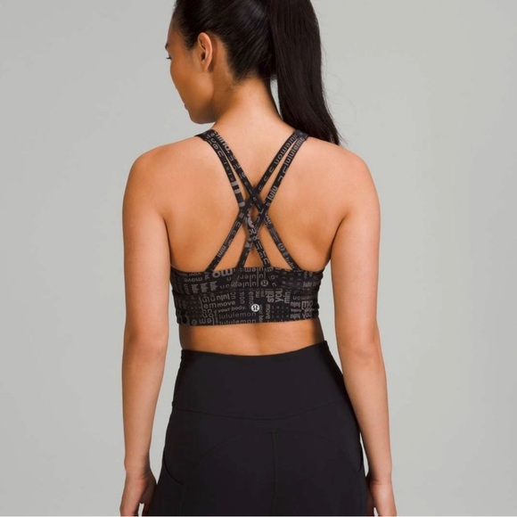 SOLD! NWT Lululemon High Neck Long Line Energy Bra - Picture 2 of 11
